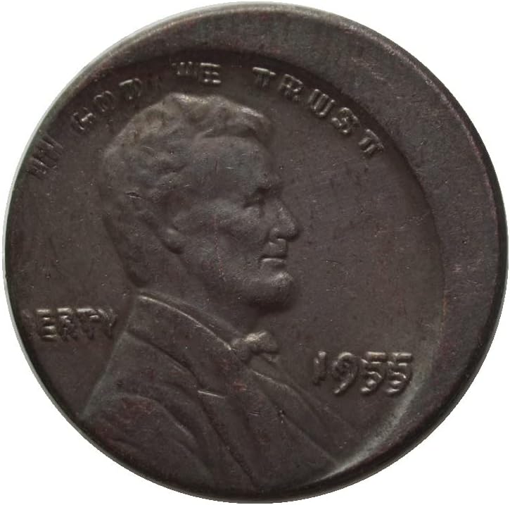 Američki Lincoln Cents 1955 Pogrešni Coin Strani kopija Komemorativni novčić