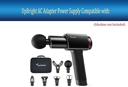 UPBright AC adapter kompatibilan sa Sportneer s Porteer Elite D9, dubokim tkivnim udaraljkima mišića masaža pištolj Y22-84000-11 Y22-84000-13