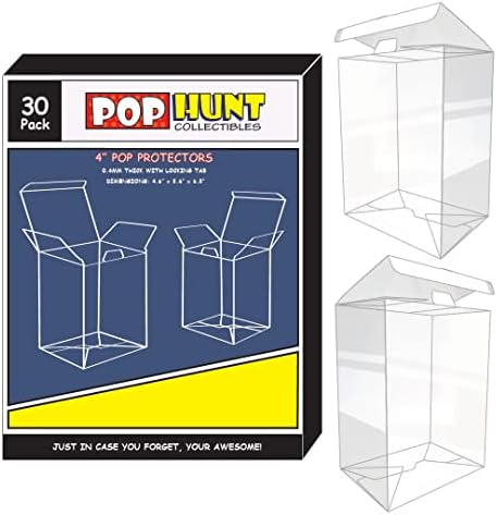 Pop Hunt Collectibles Pop zaštitnik s karticom za zaključavanje i filmom protiv ogrebotine za 4 pops 30 paket