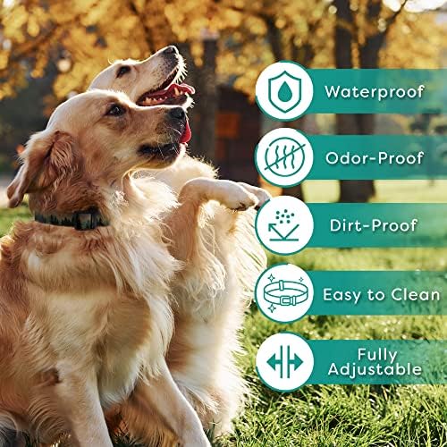 VILKAS Vodootporni ovratnik za pse - brzo oslobađanje, bez ubrzavanja, izdržljivog i podesivog za aktivne pse/lutke - anti miris, dokaz