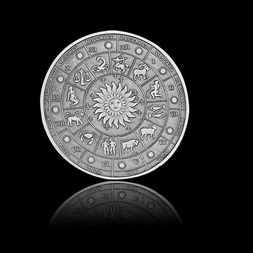 2021. Vintage Western 12 zviježđa astrologija Vaga token kolekcionarski novčić Vaule