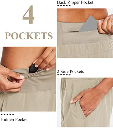 Baleaf ženske atletske kratke hlače sa 7 s linijskim treninzima džep s patentnim zatvaračem