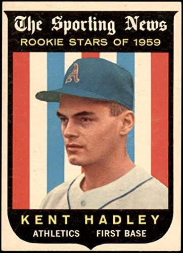1959. Topps 127 Kent Hadley Kansas City Athletics Ex/MT Athletics