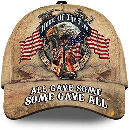 Hatstalk Premium 3d tiskao sve je dalo - neki su dali sve orao šešir, umirovljeni američki veterani unisex, poklon za Dan veterana