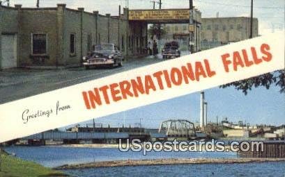 International Falls, razglednica Minnesota
