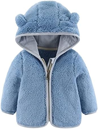 Novorođenčad za bebe djevojčice dječaci jakna medvjeda uši s kapuljačama vanjska odjeća Zipper topli mališani dječaci zimski kaputi