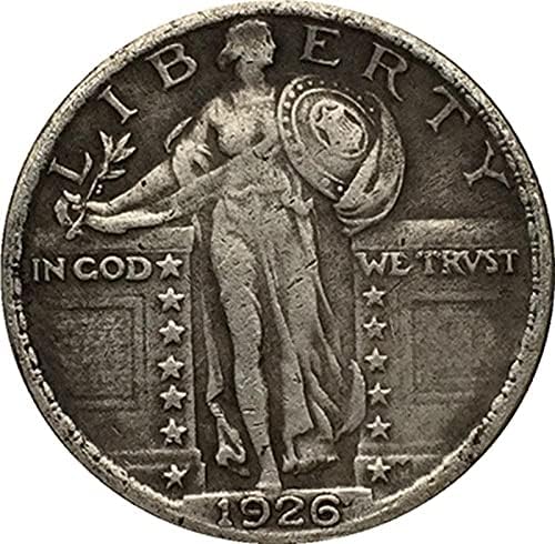 Izazov Coin Commumorative Coin Cryptocurrency Omiljeni novčić 1926. American Liberty Eagle Silver-platted tvrdog novčića kopija Komemorativna