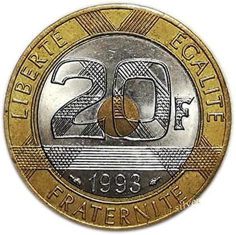 Francuska 20 franaka, 1991-1996. Slučajna godina, originalni stari novčić