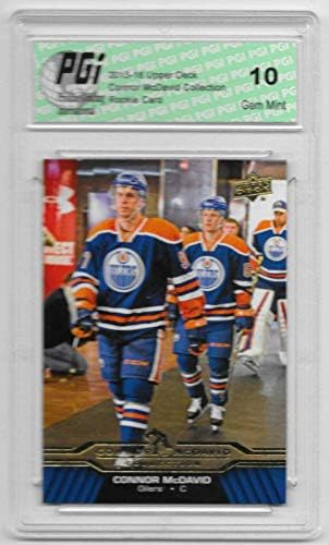 Connor McDavid 2015-16 Kolekcija gornje palube CM-11 Rookie Card PGI 10 OILERS-Hockey Slabbed Rookie kartice