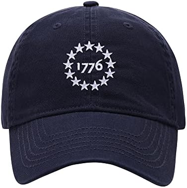 Muška bejzbolska kapa od 1776. godine vezena oprana pamučna tatina kapa od bejzbolske kape
